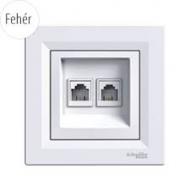 ASFORA 1xRJ45 Cat5e UTP aljzat, fehér 